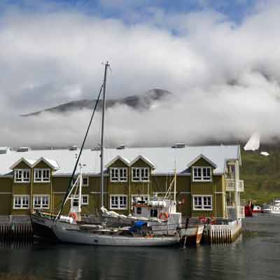 Hotel im Hafen in Siglufjoerdur